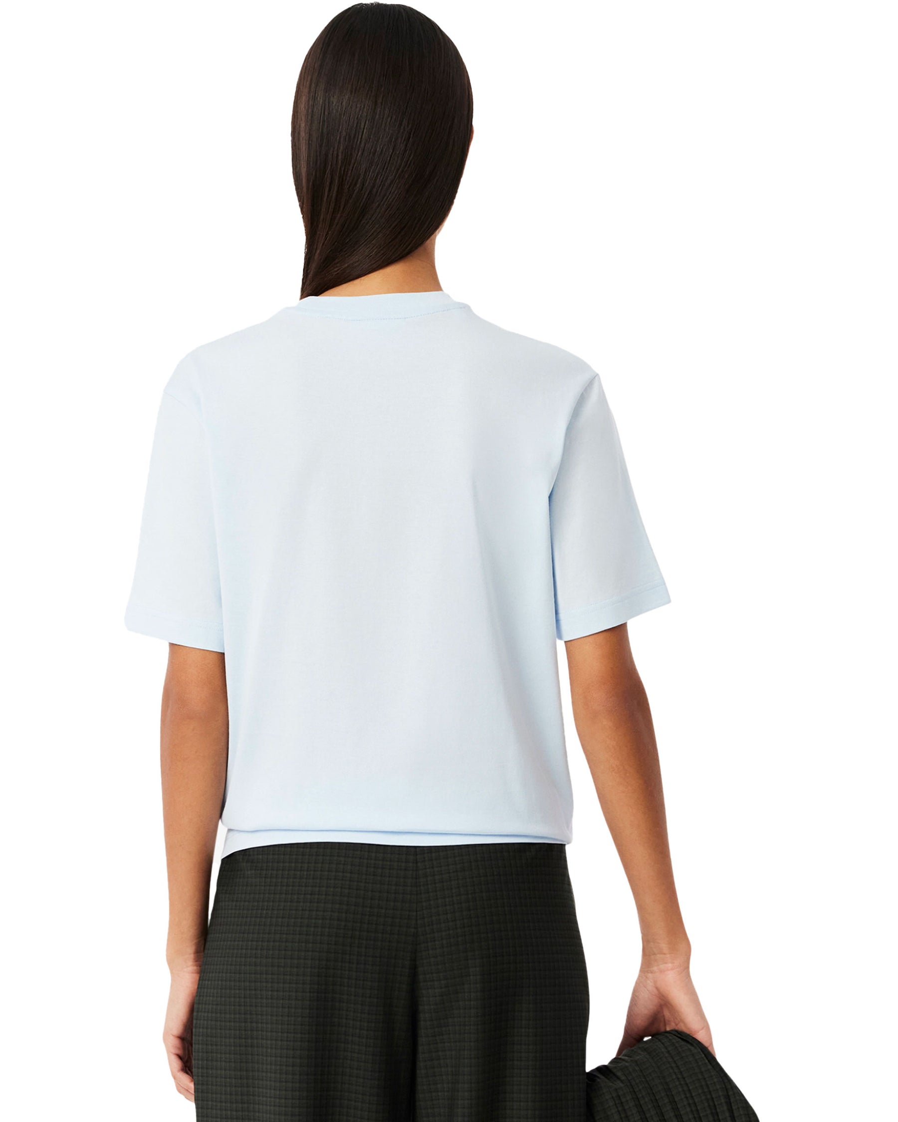Woman's Tee Lacoste Clear Blue