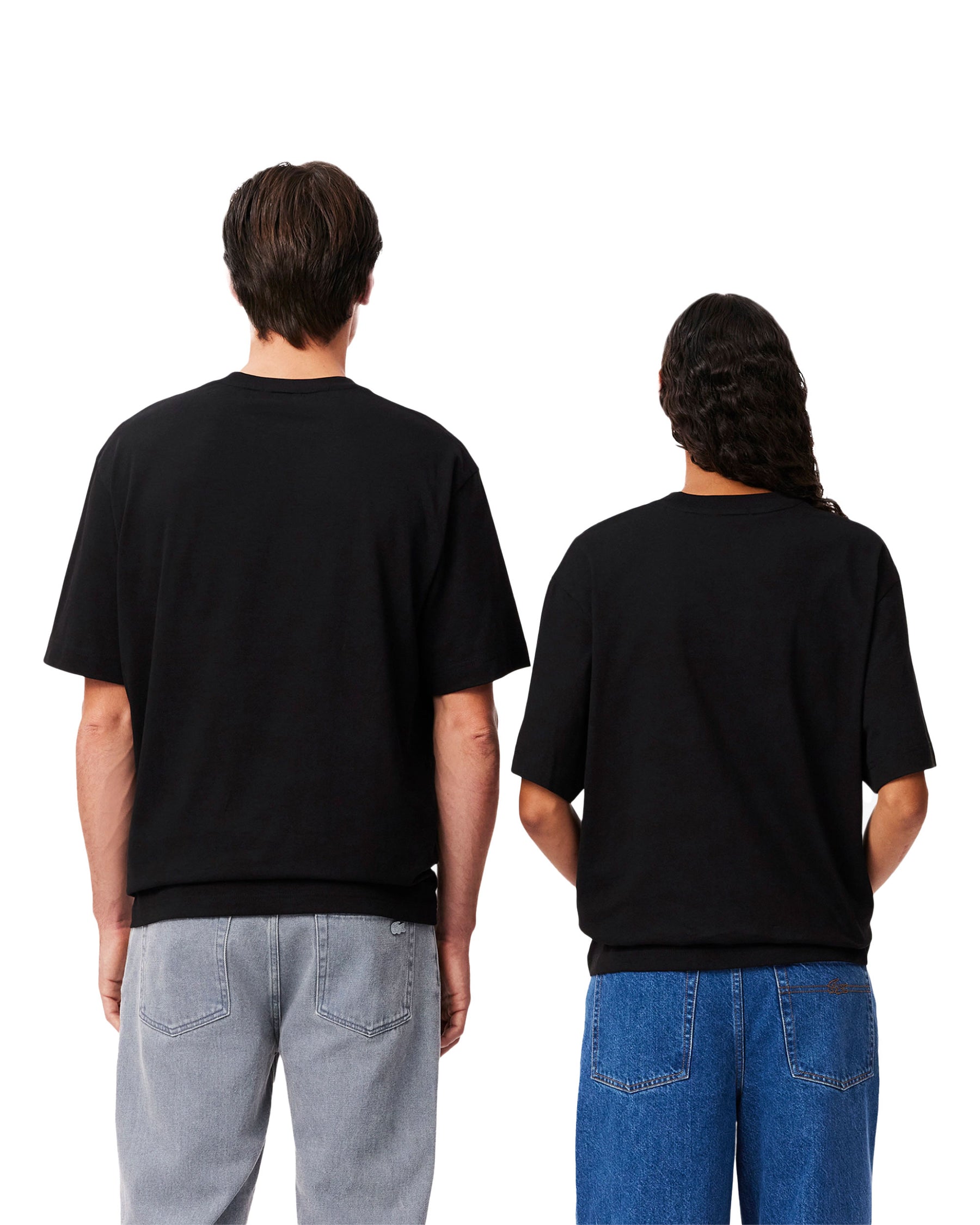 Lacoste Big Logo Black Tee