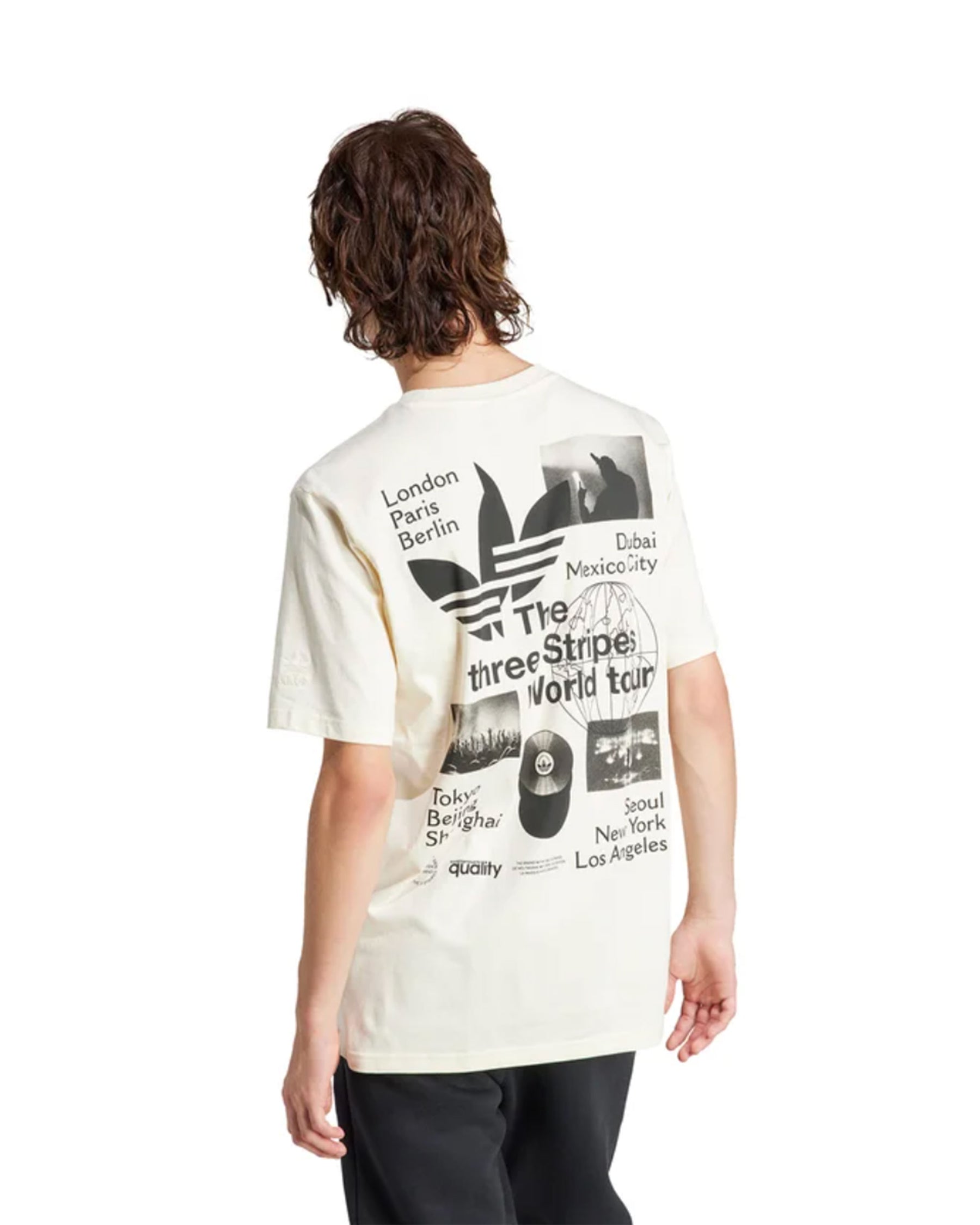 T-Shirt Uomo Adidas Bt Tee SS 2 Panna