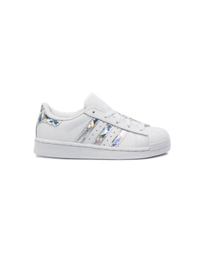 Adidas Superstar C White Silver