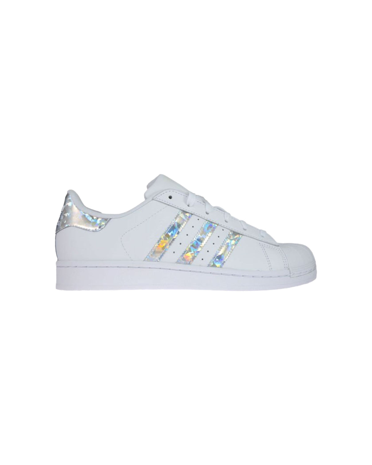 Adidas Superstar J White Silver