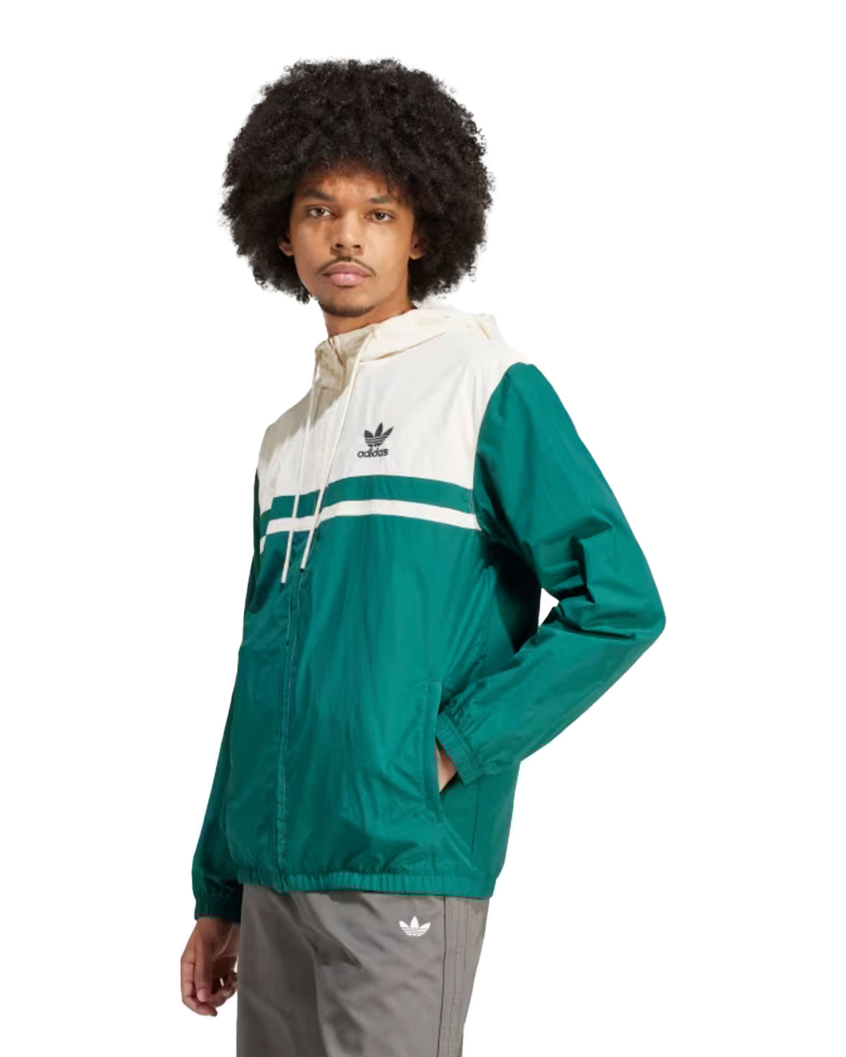 Adidas Windbreaker Green Cream