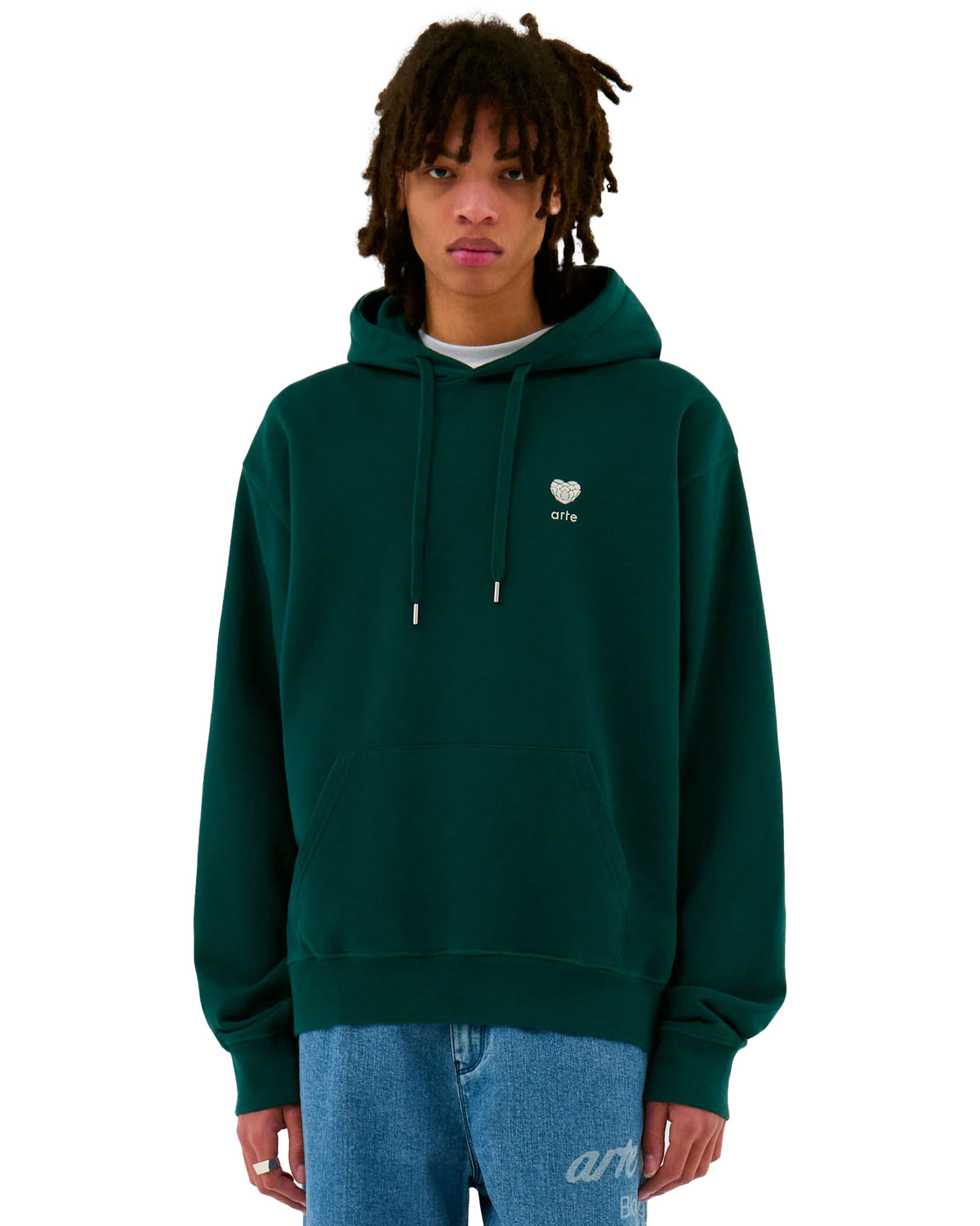 Arte Antwerp Heart Flower Hoodie Green
