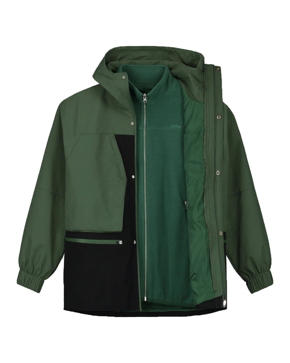 Arte Antwerp Jake Contrast Jacket Green