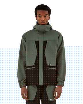 Arte Antwerp Jake Contrast Jacket Green