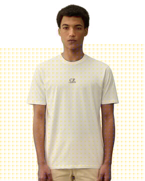 CP Company 24-1 Jersey Artisanal Three Cards Tee White