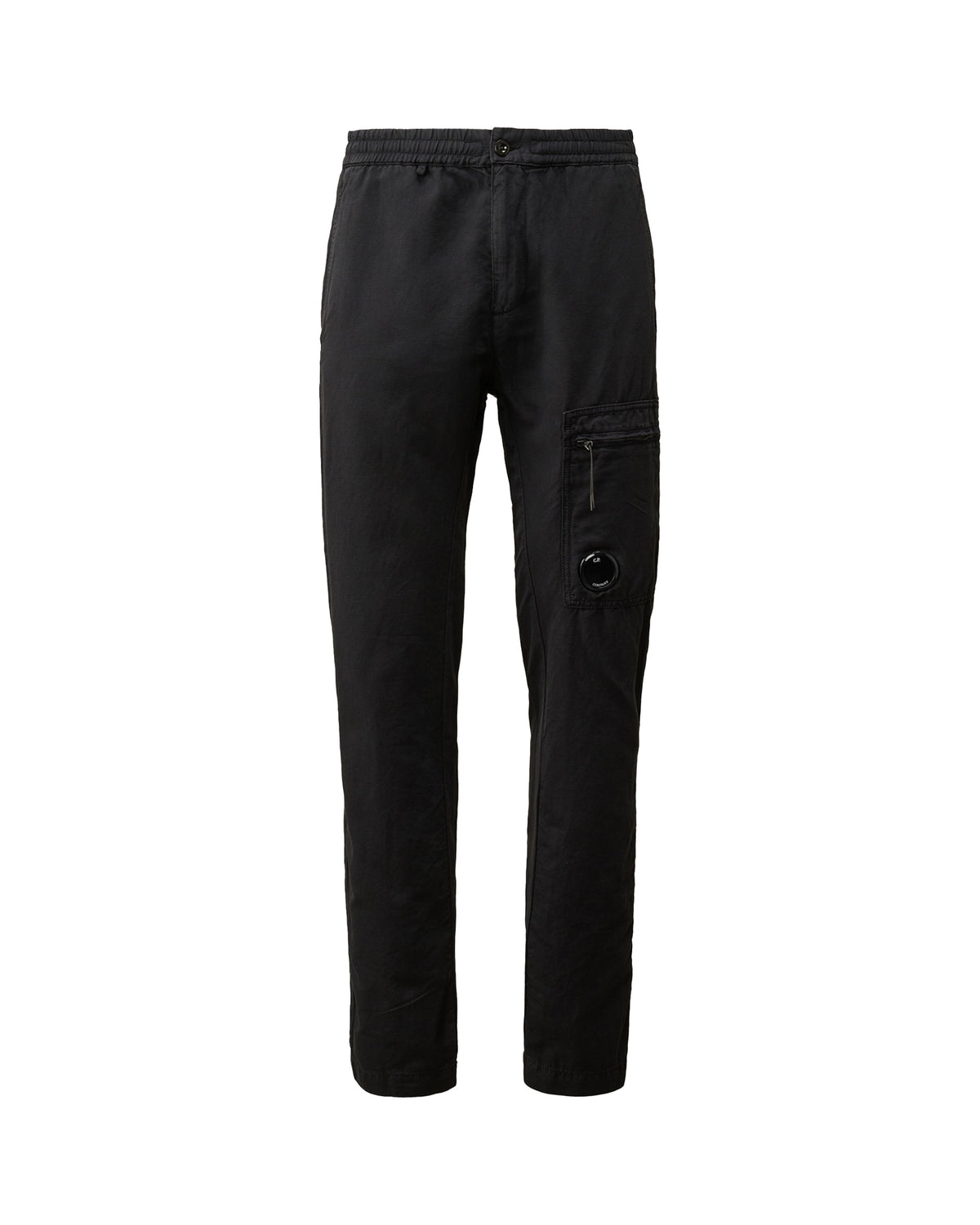 CP Company Cotton-Linen Regular Pants Blu