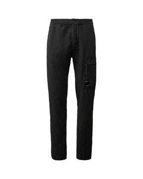 CP Company Cotton-Linen Regular Pants Blu