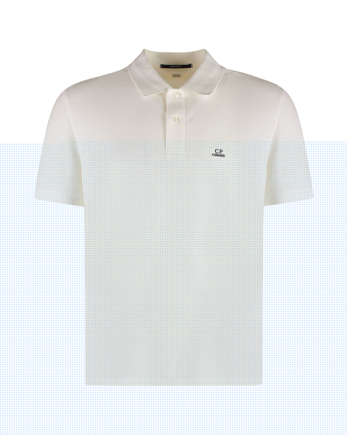CP Company Stretch Piquet Regular Polo Shirt Gauze White