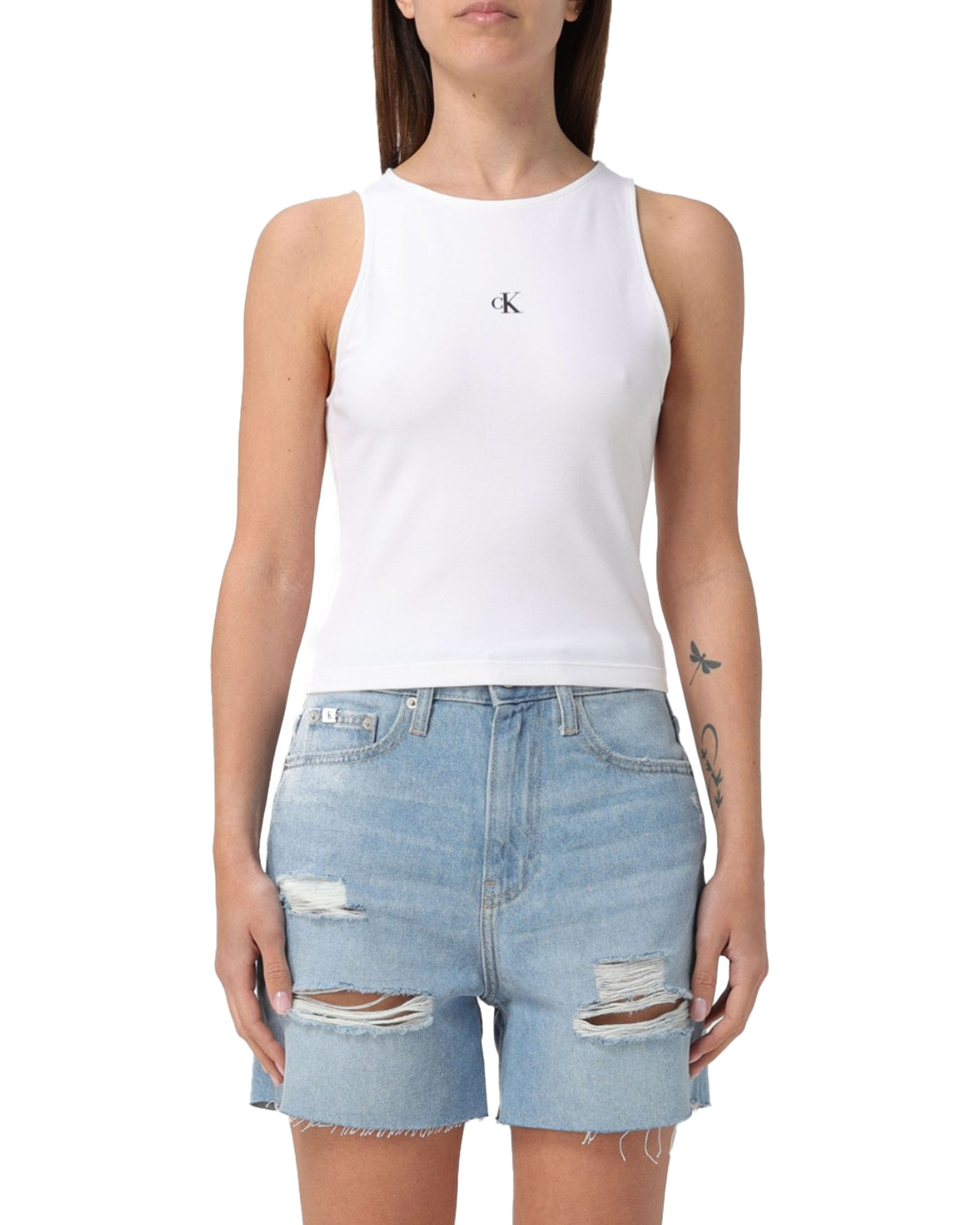 Calvin Klein Archival Milano Top White
