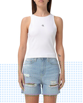 Calvin Klein Archival Milano Top White