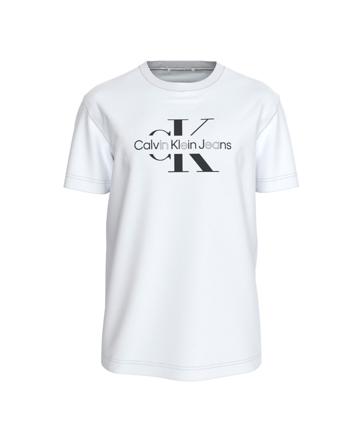 Calvin Klein Disrupted Outline Monologo Tee White