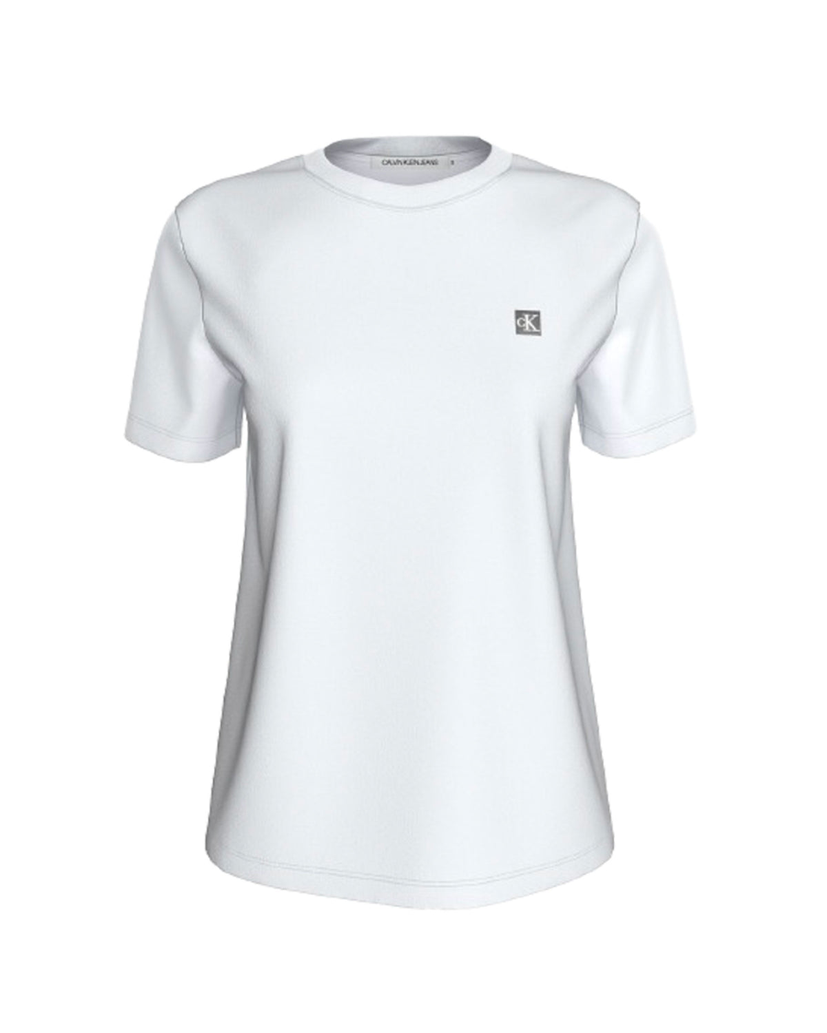 Calvin Klein Embro Badge Regular Tee Bianco