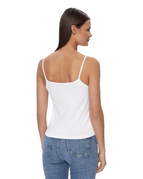 Calvin Klein Monologo Strappy Tank Top White