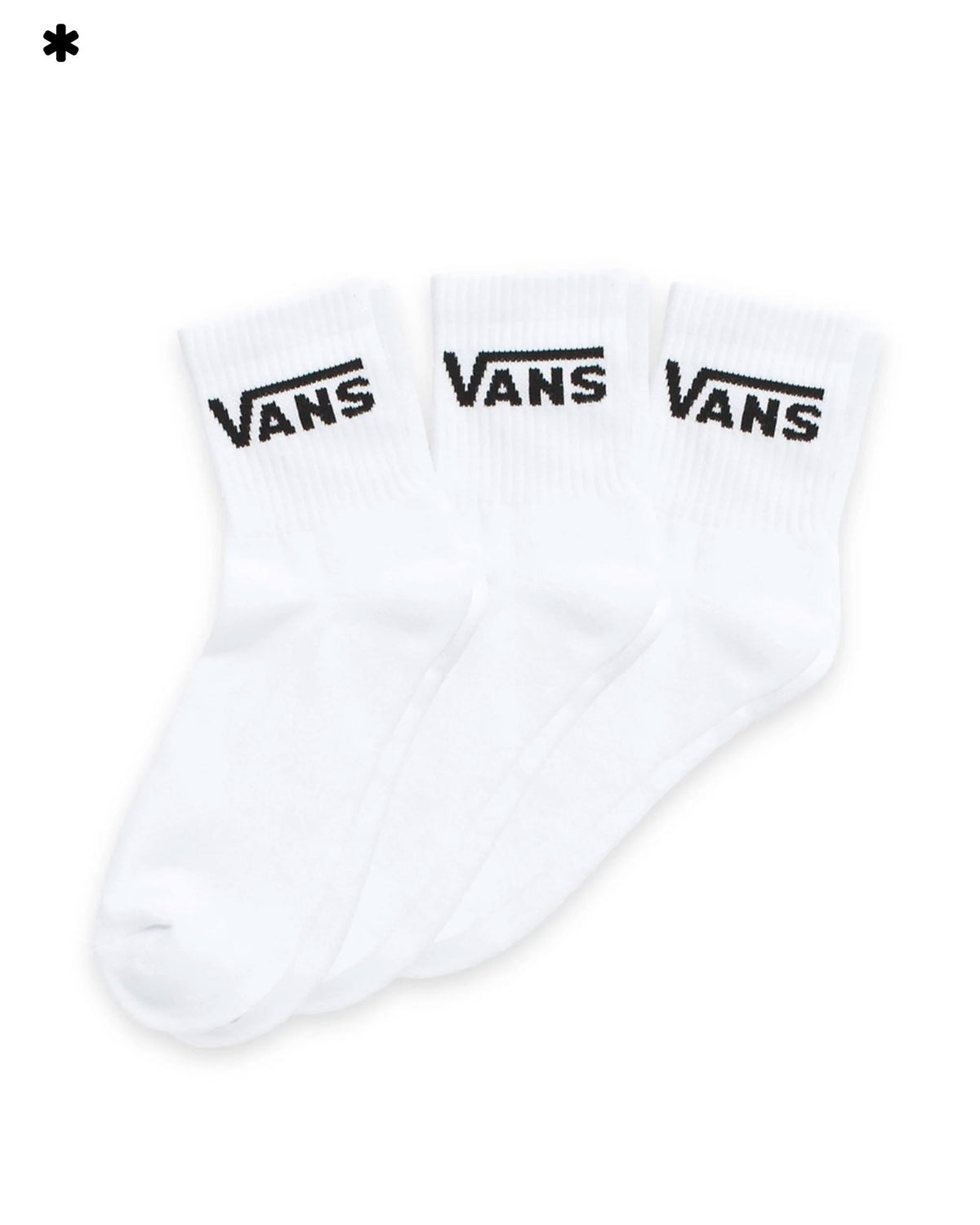 Vans Classic Half Crew White 3 Pair
