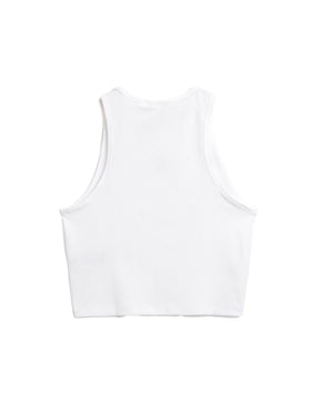 Woman's Adidas Ess Rib Tank White