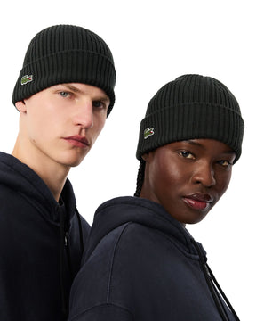 Cappello Di Lana Lacoste Verde Scuro
