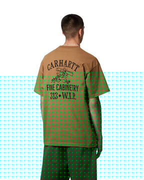 Carhartt Wip Cabinetry T-shirt Hamilton Brown Black