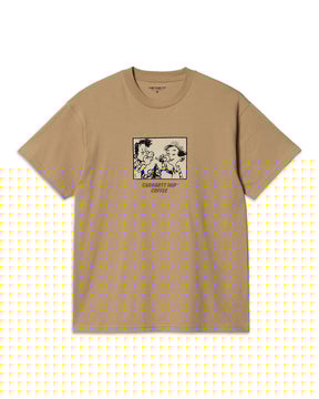 Carhartt Wip Coffee T-shirt Dusty Hamilton Brown