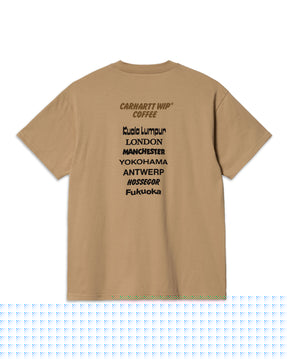 Carhartt Wip Coffee T-shirt Dusty Hamilton Brown