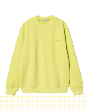 Carhartt Wip Duster Script Sweat Arctic Lime