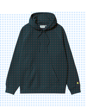 Carhartt Wip Hooded Chase Sweat Duck Blue-Gold