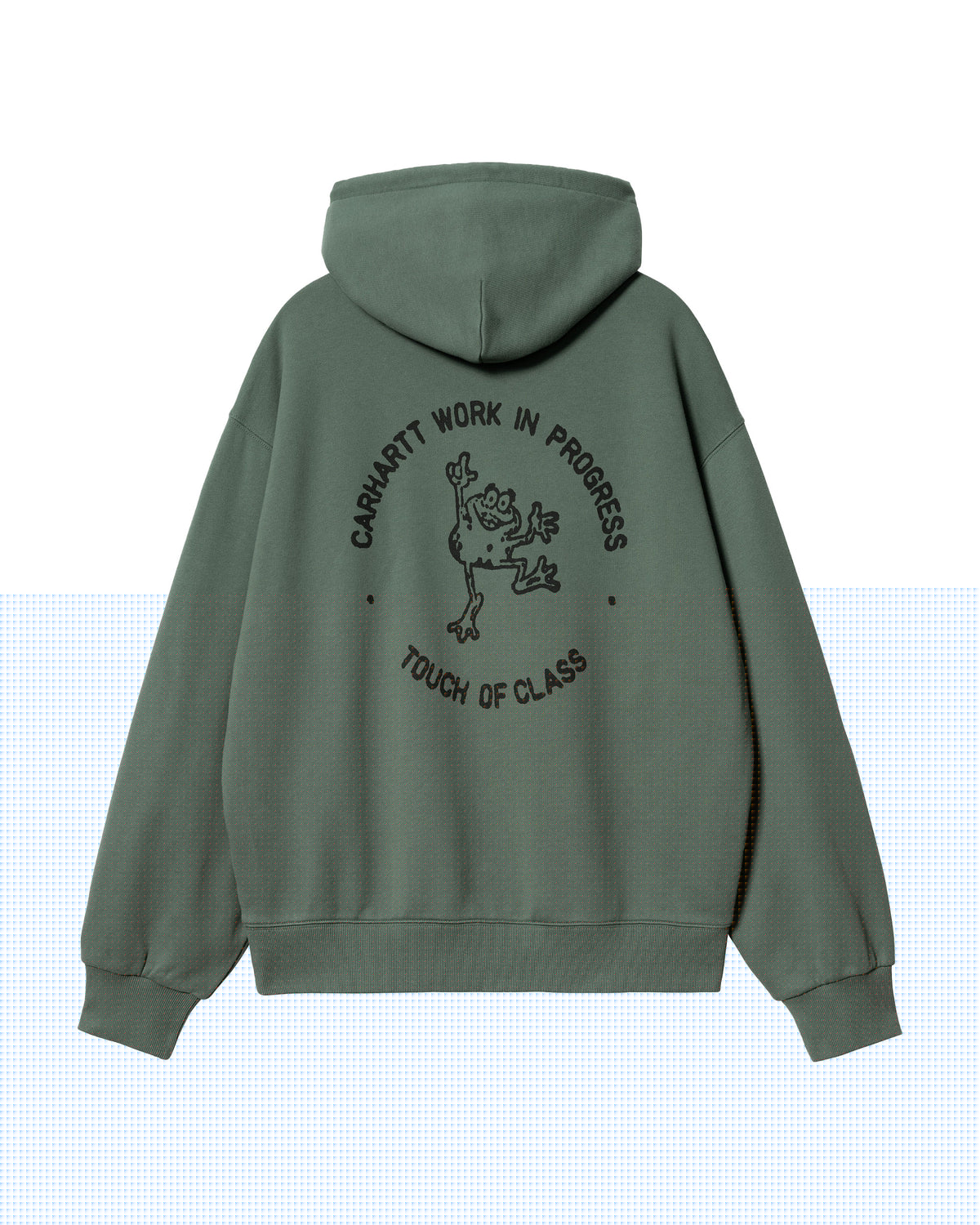 Carhartt Wip Hooded Stamp Sweat Duck Green Black