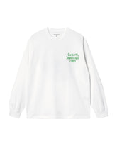 Carhartt Wip L-S Soundface Tee Bianco