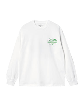 Carhartt Wip L-S Soundface Tee Bianco