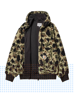 Carhartt Wip OG Active Liner Camo Duck Jacquard Green