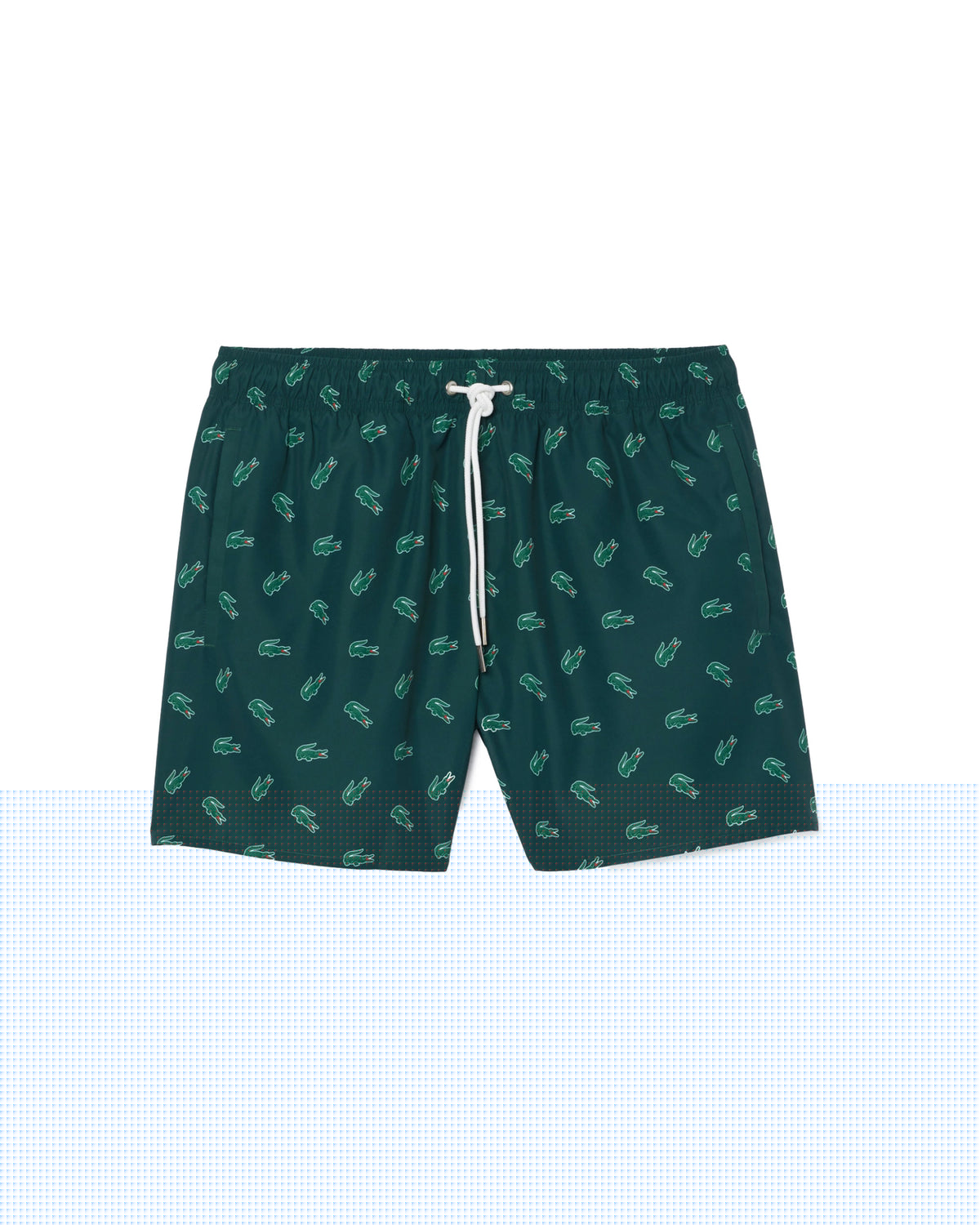 Lacoste Allover Print Boardshort Green