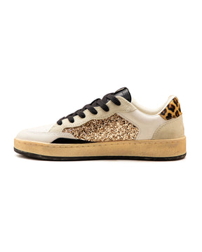 Crime London Chelsea Bianco Oro Glitter