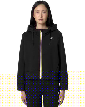 Women's Sweatshirt K-Way Divine Light Spacer Black