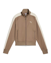 Woman's Sweatshirt Puma T7 Always On Track Jacket Totally Taupe