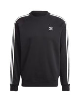 Man Sweatshirt Adidas 3 Stripe Black