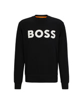 Felpa Uomo Boss Big Logo Nero