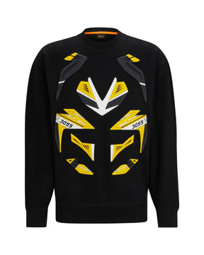 Felpa Uomo Boss We Bike Gear Nero