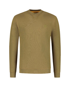 Felpa Uomo Boss Westart Open Beige