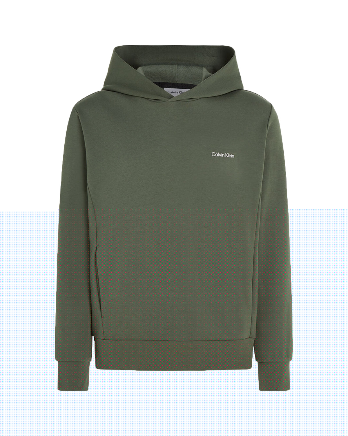 Felpa Uomo Calvin Klein Micro Logo Repreve Hoodie Verde