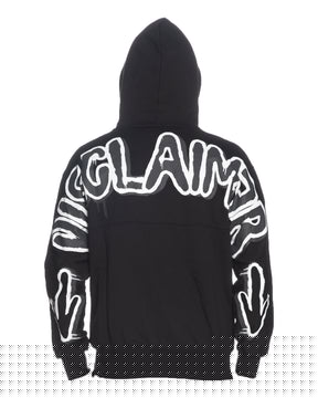 Man Hoodie Disclaimer Classic Logo Black