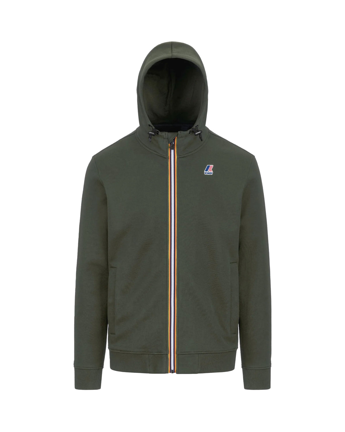 Felpa Uomo K-Way Felpa Le Vrai Arroux Hv Poly Co Verde