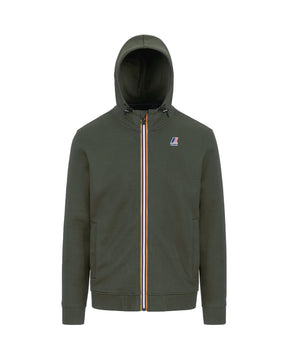 Felpa Uomo K-Way Felpa Le Vrai Arroux Hv Poly Co Verde