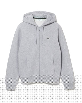 Man Sweatshirt Lacoste Full Zip Grey
