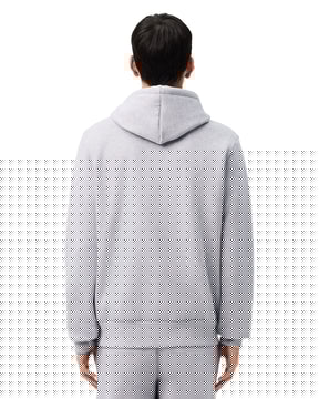 Man Sweatshirt Lacoste Full Zip Grey