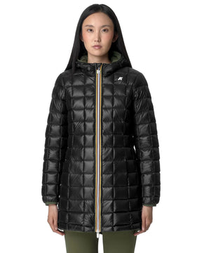 Giacca Donna K-Way Denise St Thermo Double Verde Nero