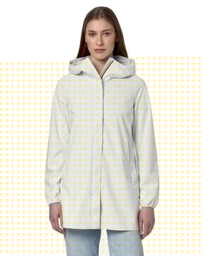 Giacca Donna K-Way Sophie Stretch Dot White