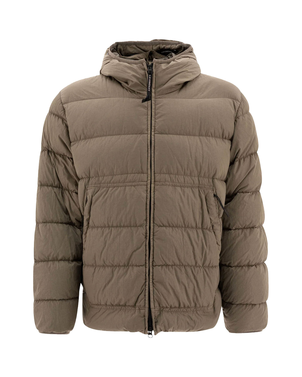 Giacca Uomo CP Company Chrome-R Goggle Down Jacket Walnut