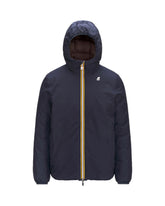 Man Jacket K-Way Jack Eco Stretch Thermo Double Blue Brown