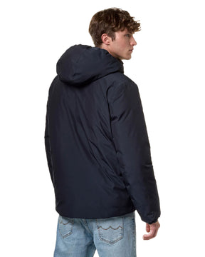 Man Jacket K-Way Jack Eco Stretch Thermo Double Blue Brown