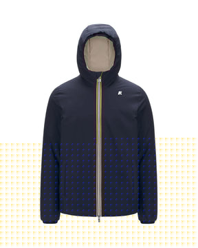 Giacca Uomo K-Way Jack St Warm Double Blu Beige